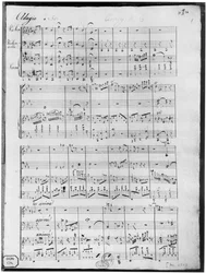 Partitur für Trio für Klavier, Violine und Violoncello